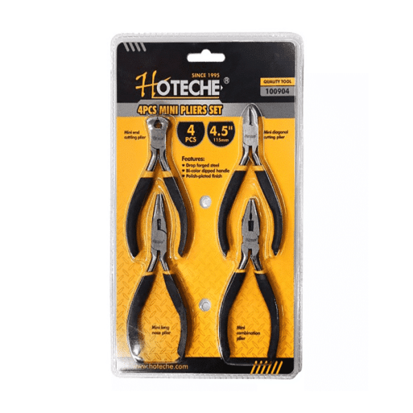 Lot de 4 mini pinces 115mm
