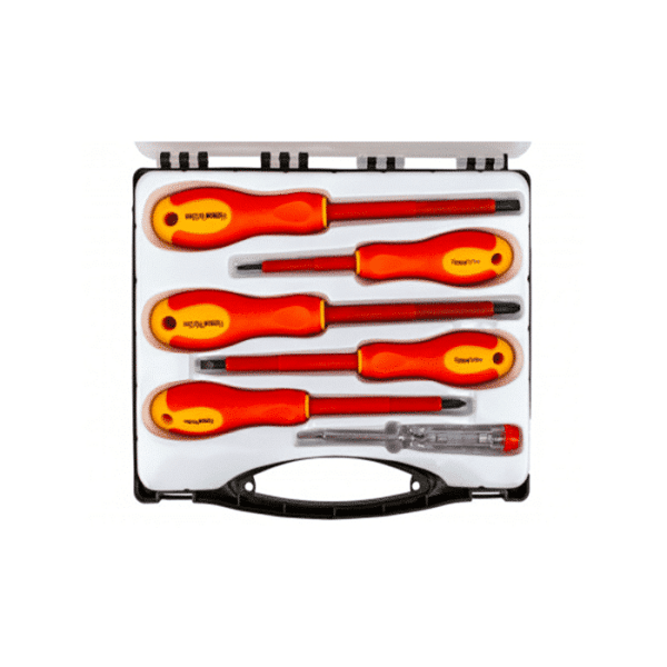 Jeu de 6 tournevis isolés
