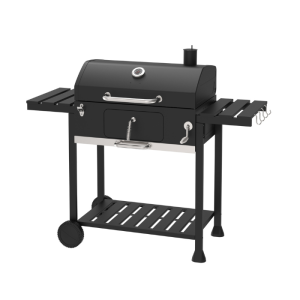 Barbecue Au Charbon 2 Tablettes 131X56X122 Cm Noir