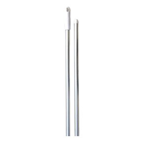 Manche aluminium 1,40 mètre poignée blanche