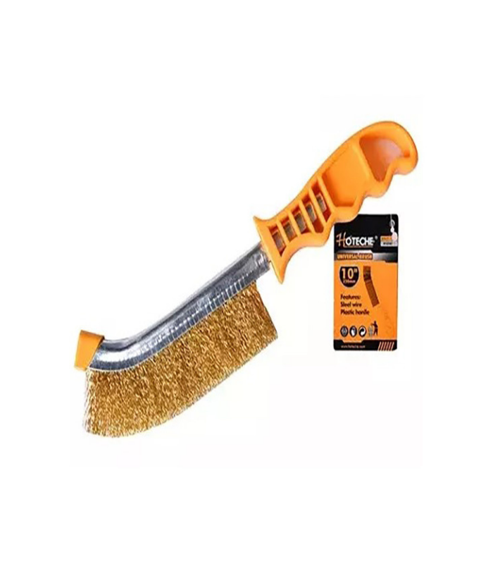 Brosse en acier 250mm manche en pvc