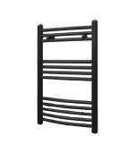 Sèche-Serviettes Électrique Courbe 300 W Noir