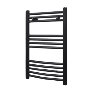 Sèche-Serviettes Électrique Courbe 300 W Noir