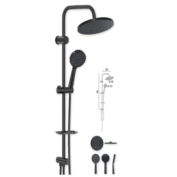 Colonne de douche noir