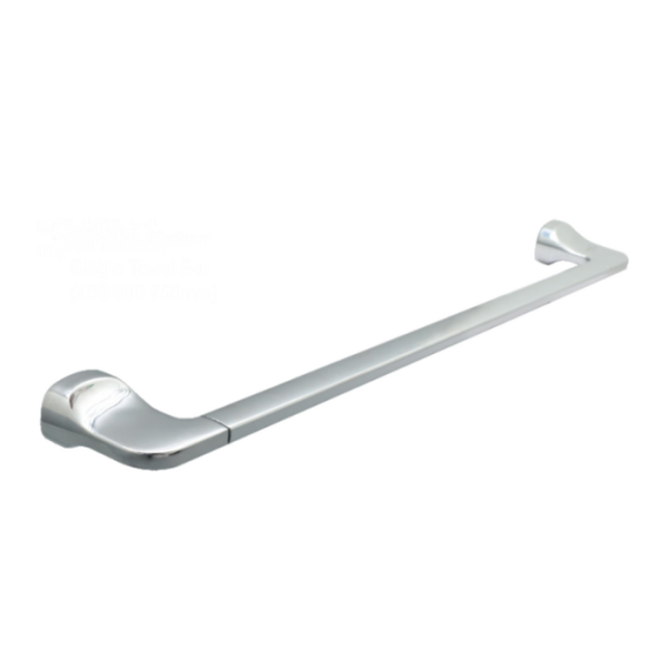 Porte serviette barre en acier inoxydable chromé 45 x 7,5 cm