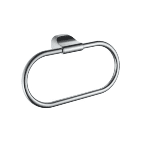 Porte serviette anneau en acier inoxydable chromé 18 cm