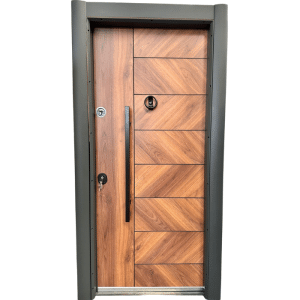 Porte blinde gauche acier+mdf 10mm 110x210x25cm
