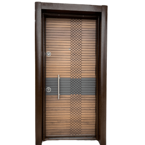 Porte blinde gauche acier+mdf 10mm 110x210x25cm