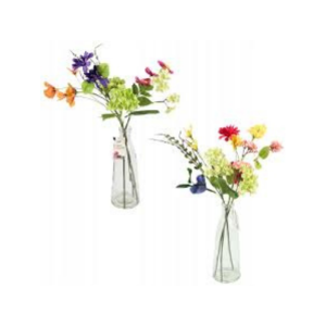 Fleur artificielle en vase 55 cm 2 assorti