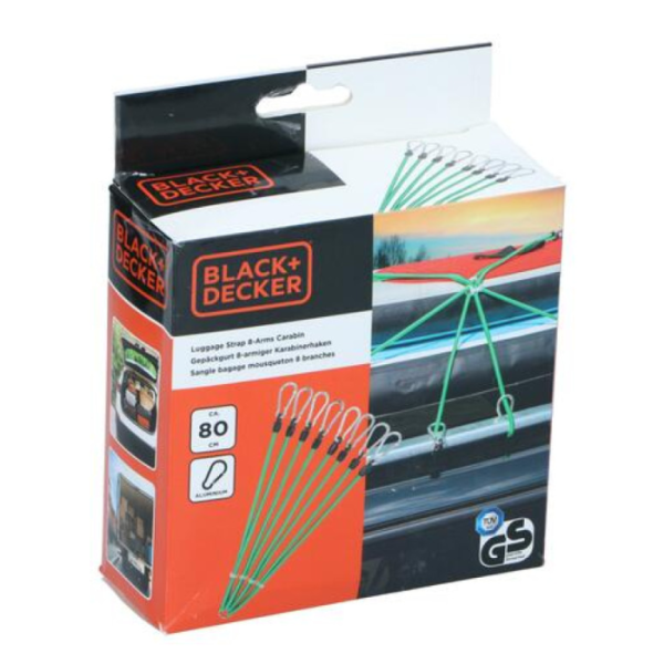 Sangle mousqueton BLACK&DECKER 8 bras – 80 cm