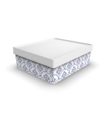 Boite de rangement motif porcelaine 6l