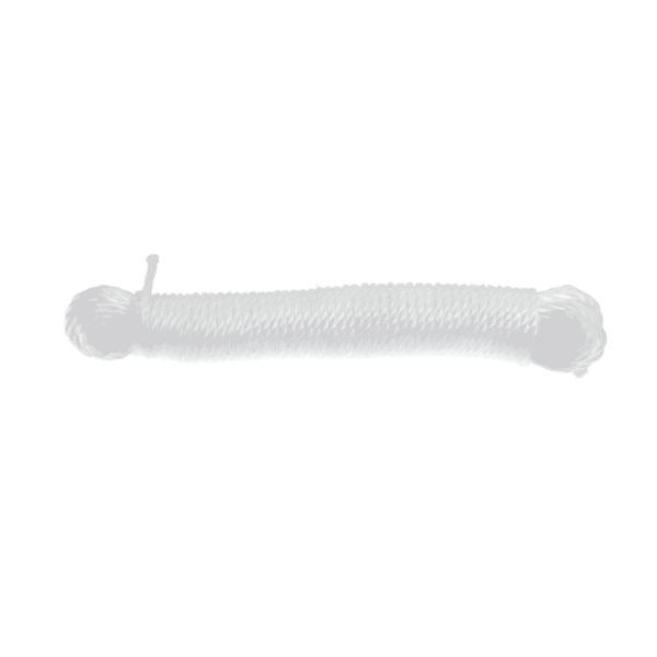 Fil enroulé pour linge 4 mm / 20 mètres blanc