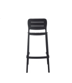 Tabouret De Bar En Polypropylène 48X50X103.6 Cm Noir