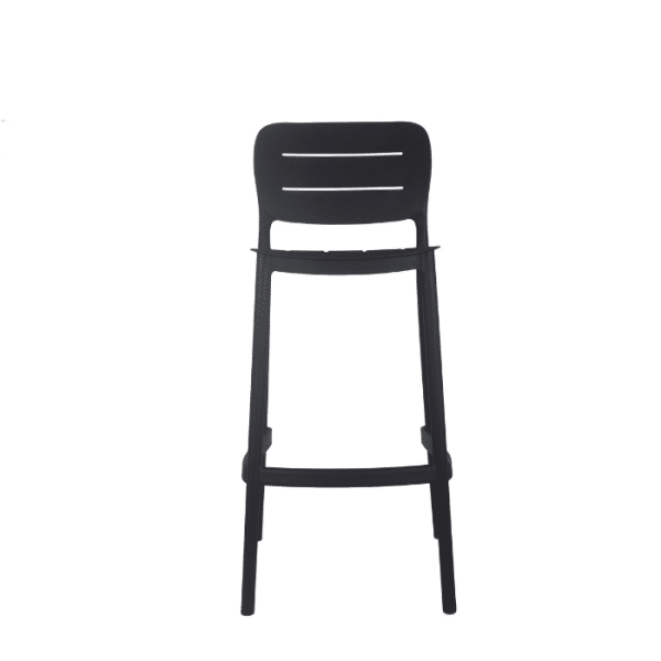 Tabouret De Bar En Polypropylène 48X50X103.6 Cm Noir