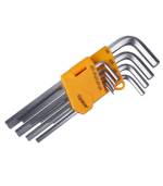 Jeu de cles hex long finition satinee 9pcs