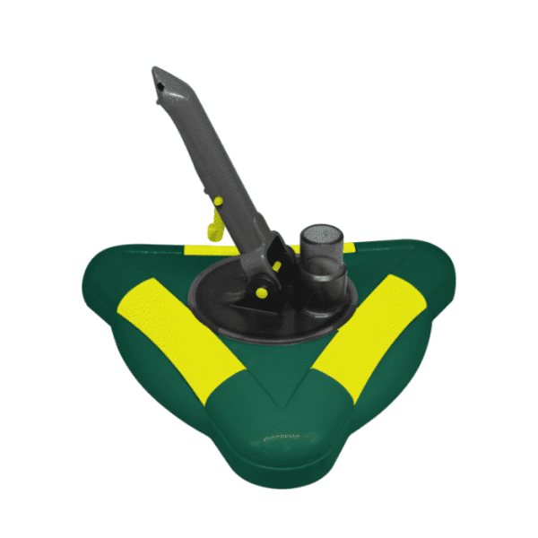 Tete d'aspirateur pivotant triangulaire  couleur vert foncé