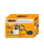 Pistolet à peinture 550W 220-240V 850 ml/min réservoir 800 ml inox avec accessoires – Image 2