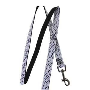 Laisse  de chien 120cm noir/blanc