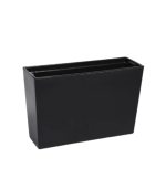 Pot de fleurs carré werbena 19 X 56 X 36 cm Noir
