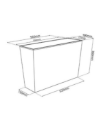 Pot de fleurs carré werbena 19 X 56 X 36 cm Noir – Image 2