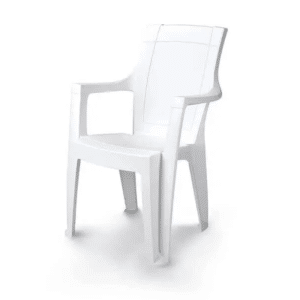 Chaise dalila monobloc haut blanc