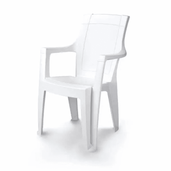 Chaise dalila monobloc haut blanc