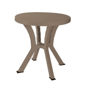 Table ronde pieds Elite tulipe tolomeo taupe 90cm