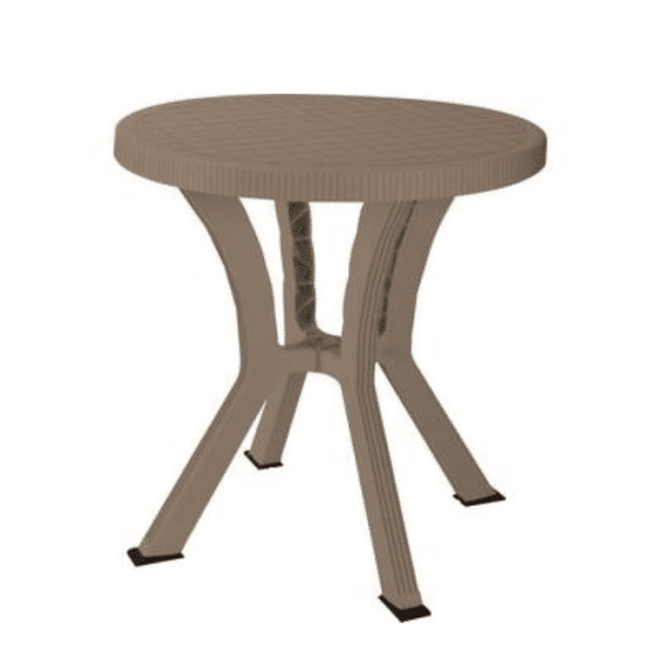 Table ronde pieds Elite tulipe tolomeo taupe 90cm