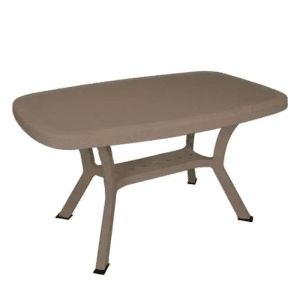 Table De Jardin En Resine Otello Ovale 136X82 Cm Taupe