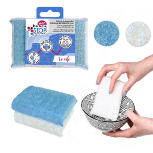 Éponge à récurer pour surfaces délicates BACTÉRIA STOP