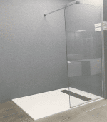 Paroi De Douche Bord Oval 6Mm Italienne 90 X 195 Cm