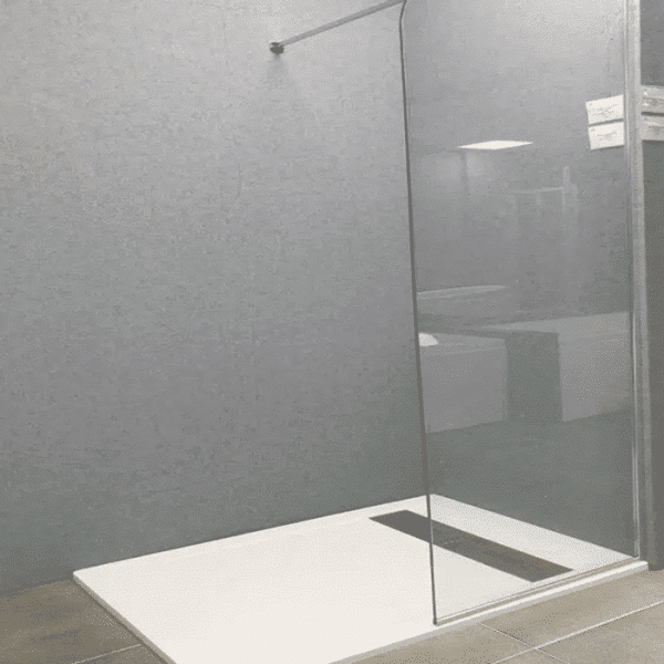 Paroi De Douche Bord Oval 6Mm Italienne 90 X 195 Cm