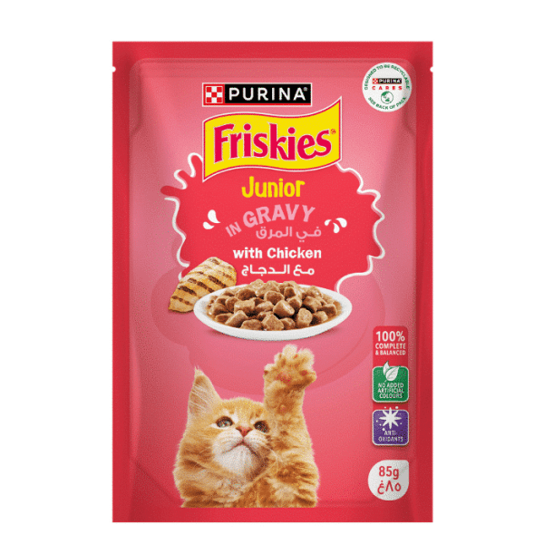 Pouchons friskies chats junior poulet 85 g