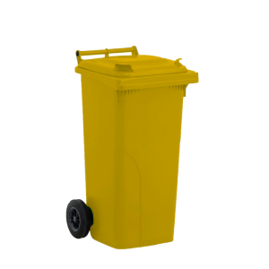Poubelle à déchets 120l jaune JCO FLEXY
