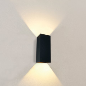 Applique Rectangulaire 2xGU10 NOIR IP20