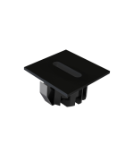 Balisage LED carré 3w noir 3000k IP65 42mm – Image 2