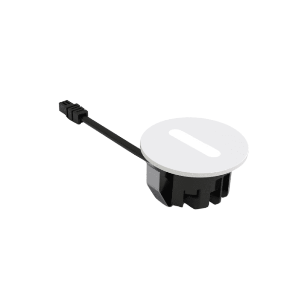 Balisage LED  rond 3w blanc 3000k IP65 42mm