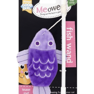 Jouet pour chat forme poisson 14 cm
