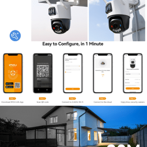 Caméra Wi-Fi extérieure P&T couleur IMOU Cruiser Dual 2 6MP AI