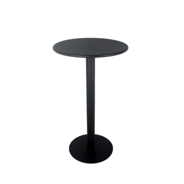 Table de bar ronde 60X105 cm métal noir