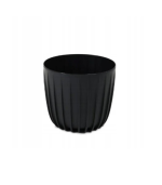 Pot de fleur cover low mira 200 mm noir