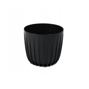Pot De Fleur Cover Low Mira 200 Mm Noir