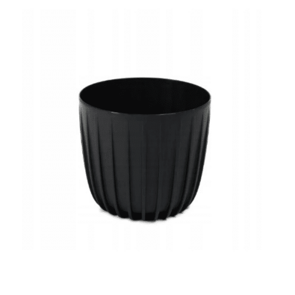 Pot De Fleur Cover Low Mira 200 Mm Noir