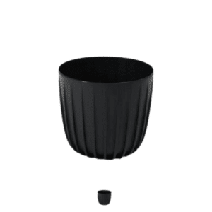 Pot De Fleur Cover Low Mira 240 Mm Noir