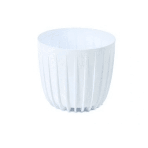 Pot De Fleur Cover Low Mira 200 Mm Blanc