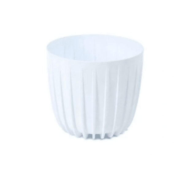 Pot De Fleur Cover Low Mira 200 Mm Blanc