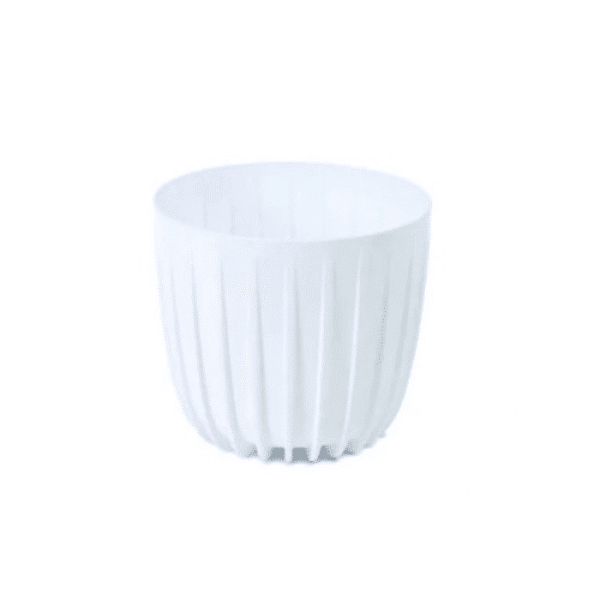 Pot De Fleur Cover Low Mira 240 Mm Blanc