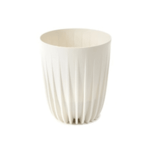 Pot De Fleur Mira Wood 390 Mm Blanc