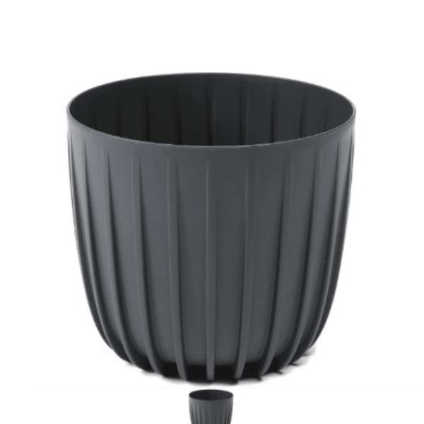Pot De Fleur Cover Low Mira 240 Mm Antracite