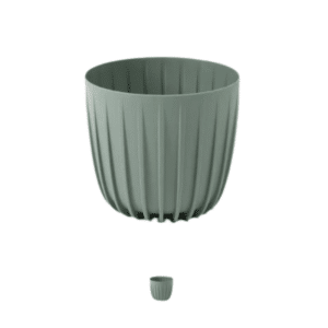 Pot De Fleur Cover Low Mira 20 Cm Vert Gris